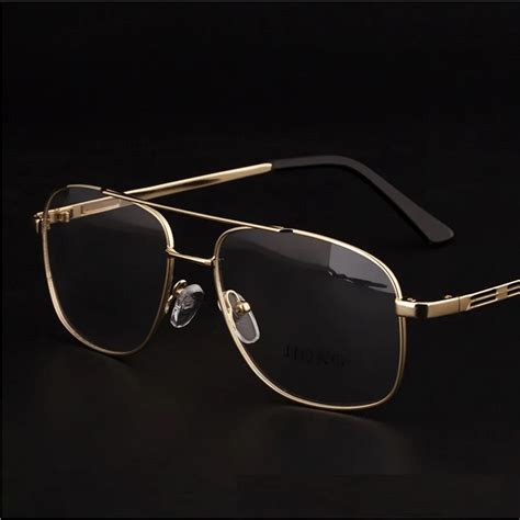 gold frame glasses mens|gold frame fashion glasses men's.